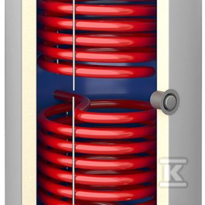 Wymiennik biwalentny 300l SGW(S)B TOWER BIWAL z dwiema wężownicami spiralnymi, emaliowany, twarda pianka poliuretanowa, skay, pionowy wolnostojący 26-309000N Wymiennik biwalentny 300l SGW(S)B TOWER BIWAL z dwiema wężownicami spiralnymi, emaliowany, twarda pianka poliuretanowa, skay, pionowy wolnostojący 26-309000N