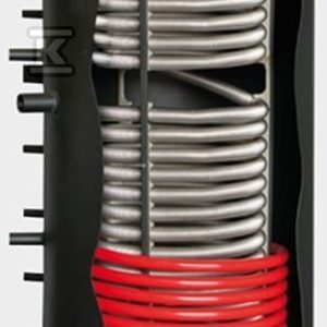 Akumulacyjny zbiornik warstwowy MULTI-INOX 1000L wężownica inox do C.W.U. i 1 wężownica spiralna, rozbieralna pianka poliuretanowa 100mm, skay 71-101600