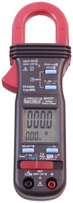 Miernik cęgowy mocy 600A AC TRMS Brymen BM357s - obrazek 1