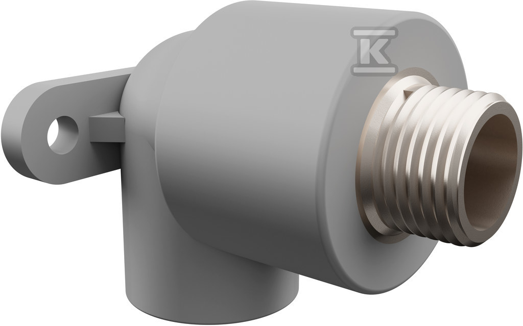 Kolano naścienne PPRC szare 3/4"GZ 25 GF Aquasystem 4301102509221 - obrazek 1
