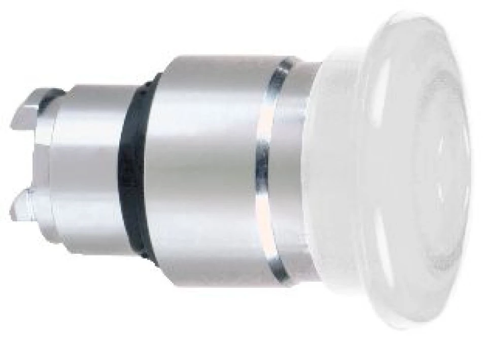 Napęd podświetlany przycicku grzybkowego O22 zat. awar. biała O40 z sam. powr. zinteg.LED ZB4BW413 - obrazek 1