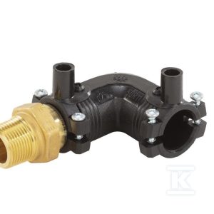Kolano elektrooporowe 90ST./przejście PE-mosiądz z gwintem zewnętrznym GZ, d20x1/2″ PE100, SDR11, PN10 gaz/PN16 woda 720100756 Kolano elektrooporowe 90ST./przejście PE-mosiądz z gwintem zewnętrznym GZ, d20x1/2″ PE100, SDR11, PN10 gaz/PN16 woda 720100756