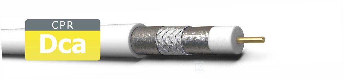 Kabel koncentryczny RG6 tc 685CU-Dca LSZH, żyła 1.02, Trishield, (500m) ELPIO 27513 - obrazek 1