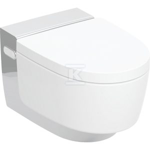 Urządzenie WC z funkcją higieny intymnej Geberit AquaClean Mera Classic, wisząca miska WC: Miska ustępowa: biały / KeraTect, Panel dekoracyjny: chrom błyszczący 146.200.21.1