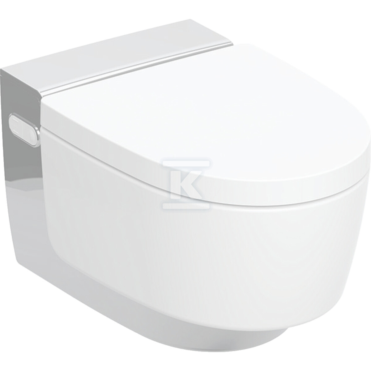 Urządzenie WC z funkcją higieny intymnej Geberit AquaClean Mera Classic, wisząca miska WC: Miska ustępowa: biały / KeraTect, Panel dekoracyjny: chrom błyszczący 146.200.21.1 - obrazek 1