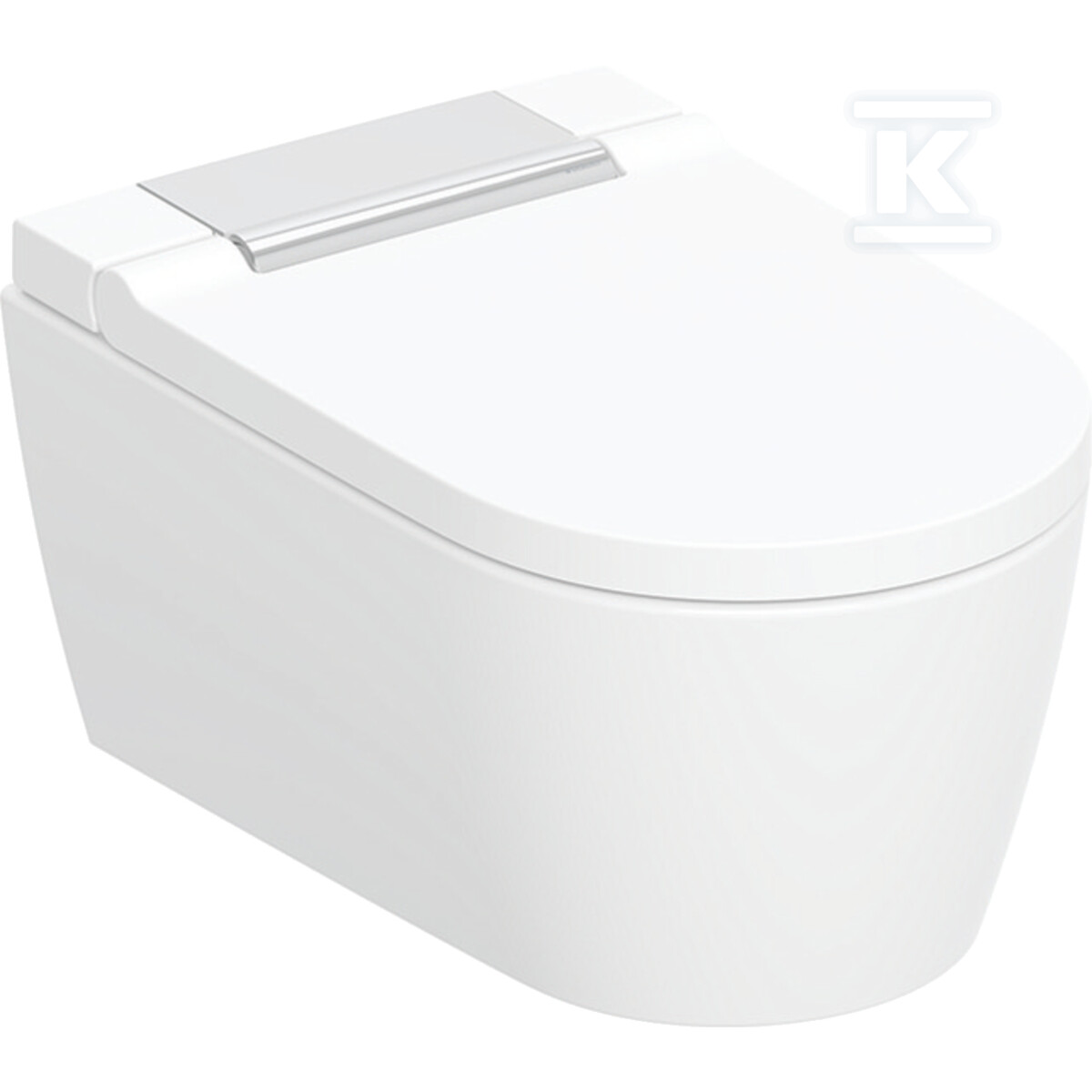 Urządzenie WC z funkcją higieny intymnej Geberit AquaClean Sela, wisząca miska WC: Miska ustępowa: biały / KeraTect, Panel dekoracyjny: chrom błyszczący 146.220.21.1 - obrazek 1