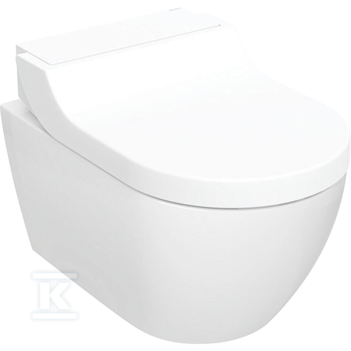 Urządzenie WC z funkcją higieny intymnej Geberit AquaClean Tuma Comfort, wisząca miska WC: Miska ustępowa: biały / KeraTect, Panel dekoracyjny: szkło białe 146.290.SI.1 - obrazek 1
