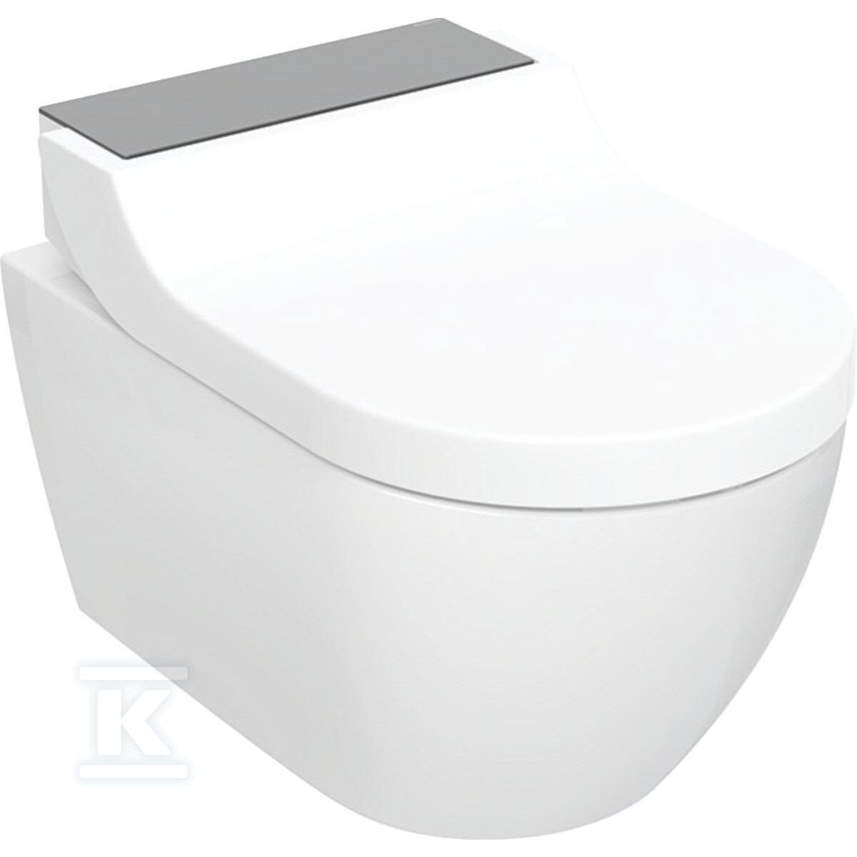 Urządzenie WC z funkcją higieny intymnej Geberit AquaClean Tuma Comfort, wisząca miska WC: Miska ustępowa: biały / KeraTect, Panel dekoracyjny: szkło czarne 146.290.SJ.1 - obrazek 1