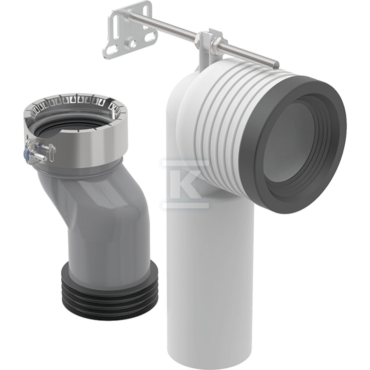 Zestaw przyłączeniowy Geberit do stojącej miski WC iCon TurboFlush, wylot pionowy 152.063.00.1 - obrazek 1