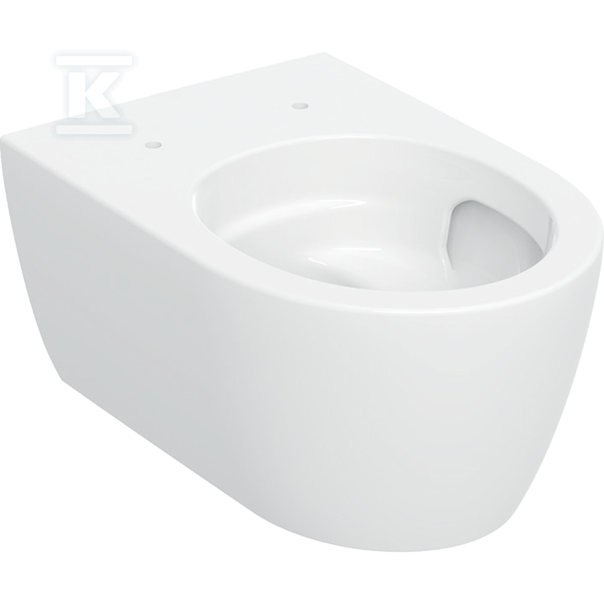 Wisząca miska WC Geberit iCon, lejowa, ukryte mocowania, TurboFlush: T=53cm, Biały 503.044.00.1 - obrazek 1