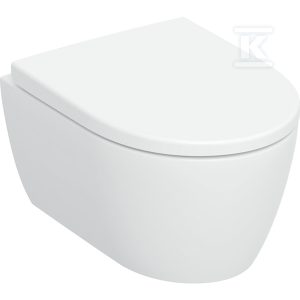 Zestaw wiszącej miski WC Geberit iCon, lejowa, krótka, ukryte mocowania, TurboFlush, z deską sedesową: T=49cm, Wolne opadanie=Tak, Zawiasy wypinane=Blokowane, Mocowanie=Od góry, Biały 503.048.00.1 Zestaw wiszącej miski WC Geberit iCon, lejowa, krótka, ukryte mocowania, TurboFlush, z deską sedesową: T=49cm, Wolne opadanie=Tak, Zawiasy wypinane=Blokowane, Mocowanie=Od góry, Biały 503.048.00.1