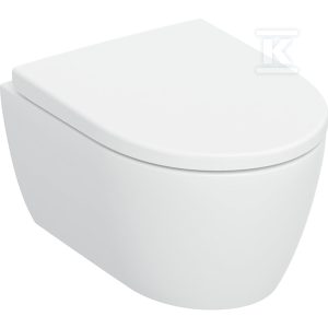 Zestaw wiszącej miski WC Geberit iCon, lejowa, krótka, ukryte mocowania, TurboFlush, z deską sedesową: T=49cm, Wolne opadanie=Tak, Zawiasy wypinane=Blokowane, Mocowanie=Od góry, Biały / Matowy 503.049.JT.1 Zestaw wiszącej miski WC Geberit iCon, lejowa, krótka, ukryte mocowania, TurboFlush, z deską sedesową: T=49cm, Wolne opadanie=Tak, Zawiasy wypinane=Blokowane, Mocowanie=Od góry, Biały / Matowy 503.049.JT.1