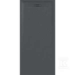 Brodzik prostokątny Geberit Sestra: 180x90x4cm, Grafit / Struktura łupka 550.239.00.2