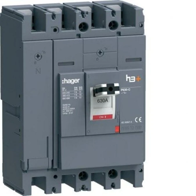 MCCB Rozłącznik mocy h3+ P630 4x630A HCW631AR - obrazek 1