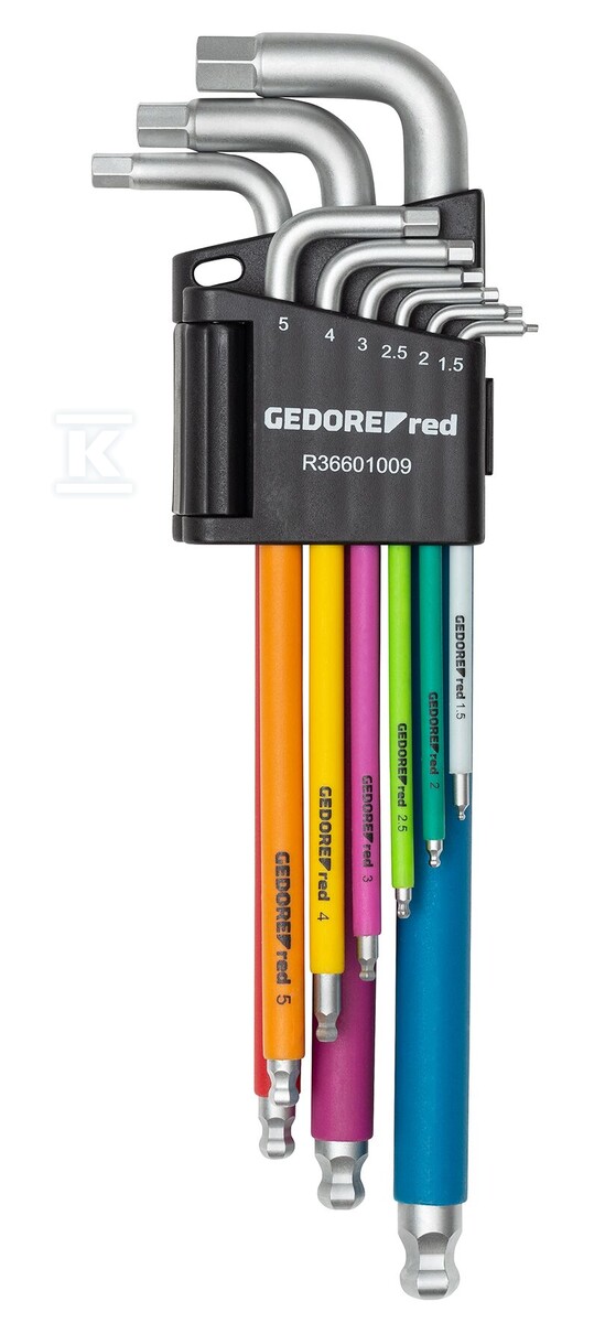 Zestaw śrub offsetowych sześciokątnych 1,5-10mm 9szt z R36601009