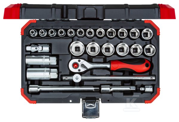 Zestaw kluczy nasadowych 3/8 SW6-24mm 26 szt. R59003026