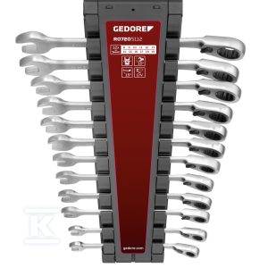 Zestaw kluczy oczkowych z grzechotką SW8-19 mm 12-częściowy R07205112 Zestaw kluczy oczkowych z grzechotką SW8-19 mm 12-częściowy R07205112