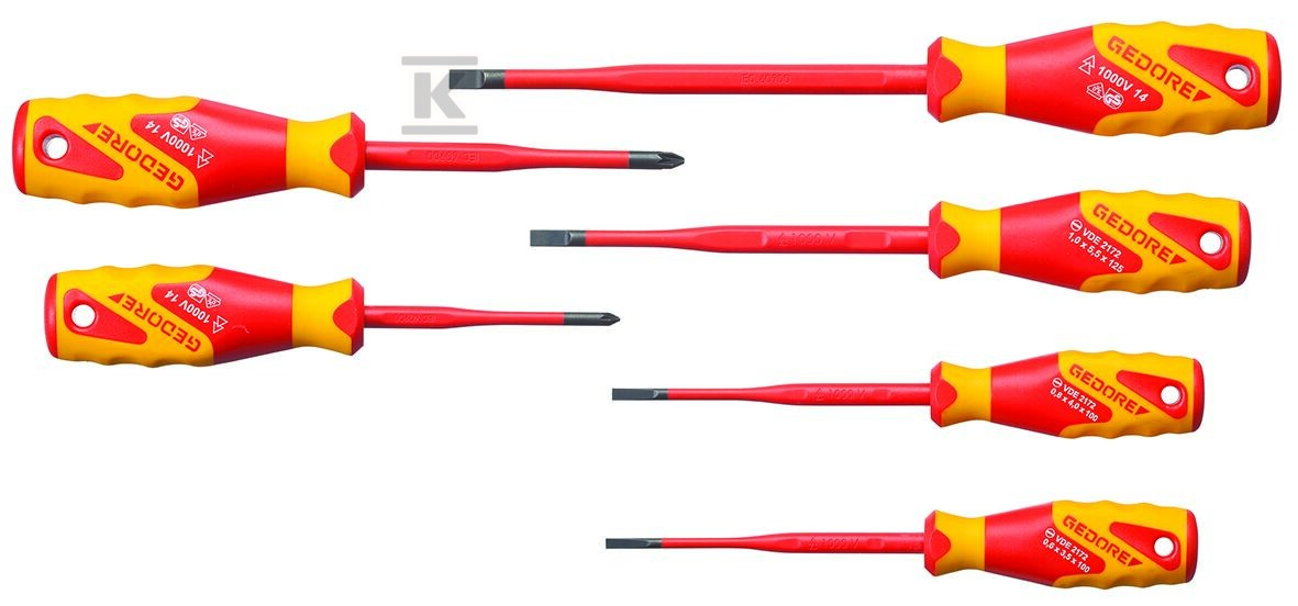 Zestaw wkrętaków VDE SLIM DRIVE 6-częściowy PZ-06 VDE 2162-2172 PZ-06 - obrazek 1
