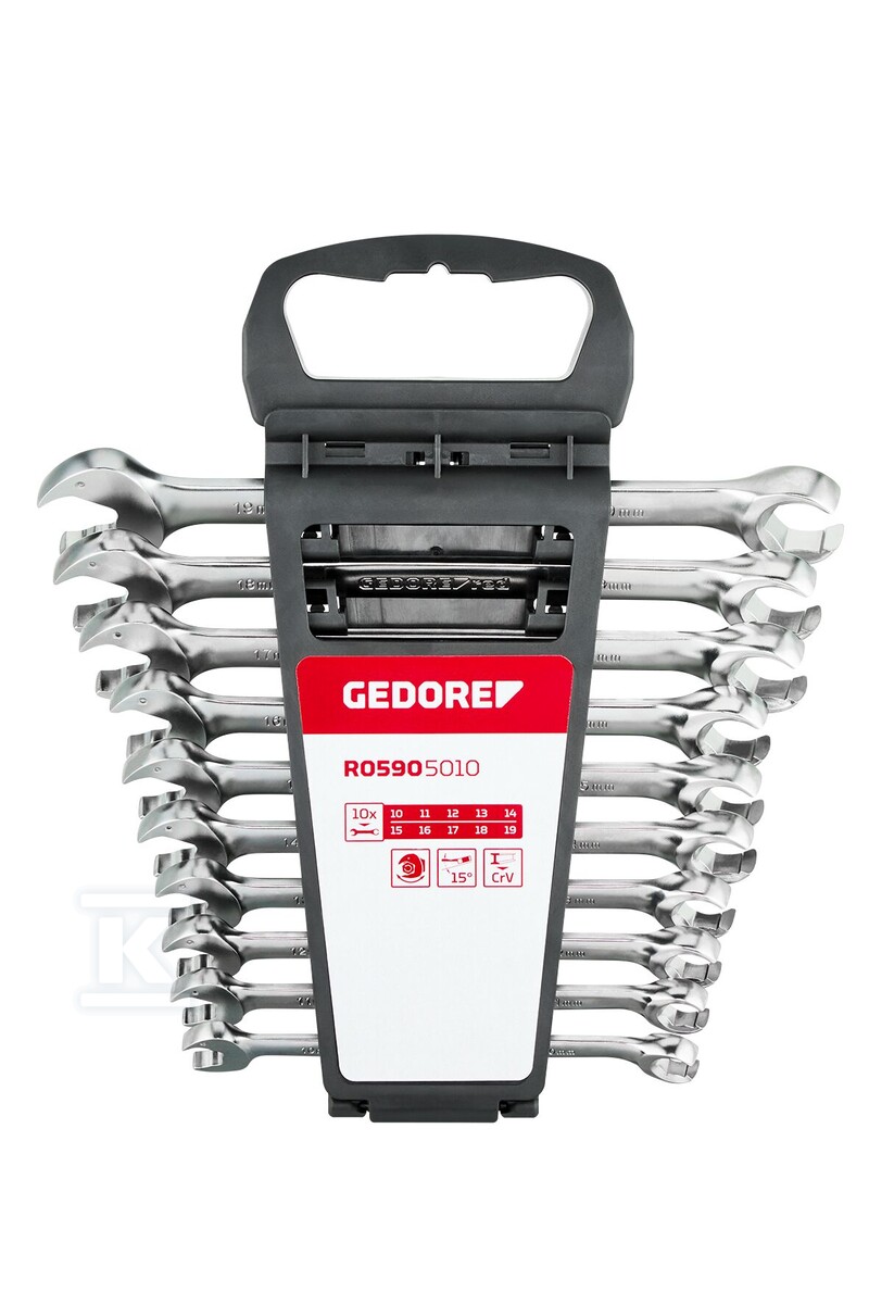 Usta grzechotki pierścieniowej otwarte 10-19mm 10 szt. R05905010 - obrazek 1