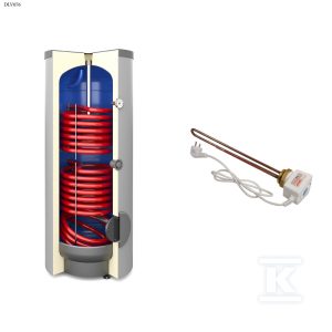 Wymiennik biwalentny 400l SGW(S)B TOWER BIWAL z kompletem elektrycznym z grzałką 2kW – K6/4″ z dwiema wężownicami spiralnymi, emaliowany, twarda pianka poliuretanowa, skay, pionowy wolnostojący DLV076 Wymiennik biwalentny 400l SGW(S)B TOWER BIWAL z kompletem elektrycznym z grzałką 2kW – K6/4″ z dwiema wężownicami spiralnymi, emaliowany, twarda pianka poliuretanowa, skay, pionowy wolnostojący DLV076