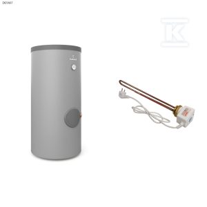 Wymiennik do pomp ciepła SGW(S)B Maxi Plus 300 l z kompletem elektrycznym z grzałką 2kW – K6/4″, 2 wężownice spiralne 2,2m2 i 0,9 m2, stojący, poliuretan, skay szary, v.2 DLV057 Wymiennik do pomp ciepła SGW(S)B Maxi Plus 300 l z kompletem elektrycznym z grzałką 2kW – K6/4″, 2 wężownice spiralne 2,2m2 i 0,9 m2, stojący, poliuretan, skay szary, v.2 DLV057