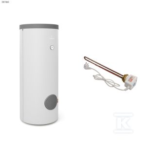 Wymiennik do pomp ciepła SGW(S) Maxi 300L z kompletem elektrycznym z grzałką 2kW – K6/4″ z wężownicą spiralną 3,6m2, stojący, poliuretan, PVC biały, v.2 DLV065 Wymiennik do pomp ciepła SGW(S) Maxi 300L z kompletem elektrycznym z grzałką 2kW – K6/4″ z wężownicą spiralną 3,6m2, stojący, poliuretan, PVC biały, v.2 DLV065