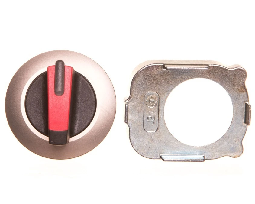 Napęd przełącznika 3 położeniowy I‑O‑II 30mm czerwony podświetlany z samopowrotu metal mat IP69k Sirius ACT 3SU1062‑2DM20‑0AA0 - obrazek 1