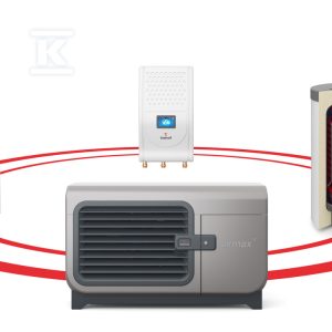 Pompa ciepła powietrzna monoblok Airmax3 Hybrydowy System Grzewczy 1F R290 5GT (2-6 kW) GTOP160/B60 Gbox Sinum Lite SG-000705S Pompa ciepła powietrzna monoblok Airmax3 Hybrydowy System Grzewczy 1F R290 5GT (2-6 kW) GTOP160/B60 Gbox Sinum Lite SG-000705S