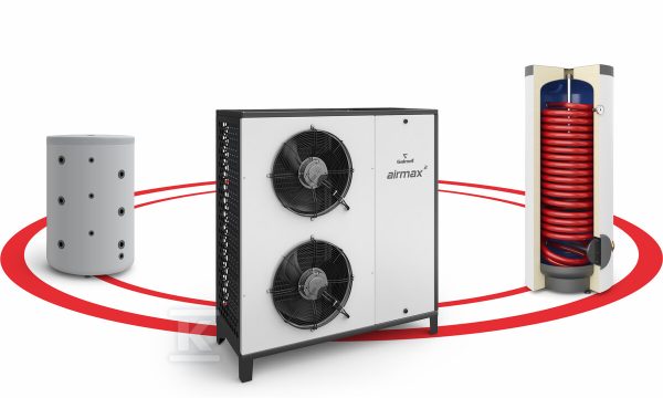 Pompa ciepła powietrzna monoblok Airmax^2 Hybrydowy System Grzewczy 3F R410A 12GT M400/B400 SG-000312