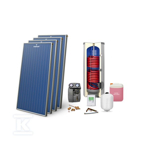 Zestaw solarny Premium Maxi dla 4-8 os. (4xKSG 21 Premium GT) 400 08-942044
