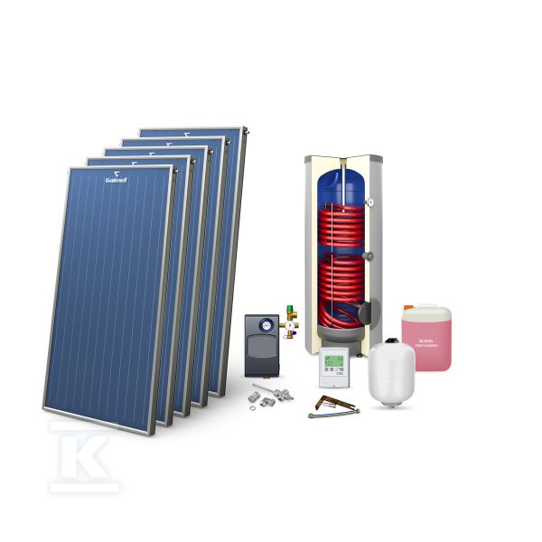 Zestaw solarny Premium Maxi Plus Alu dla 5-10 os. (5xKSG 21 GT) 500 08-952055