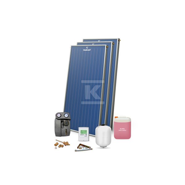 Zestaw solarny Premium Plus dla 3-6 os. (3xKSG 21 Premium GT) bez zbiornika 08-902003