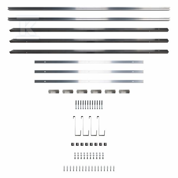 Zestaw montażowy 2 kolektorów KSG27: dach płaski 08-226201