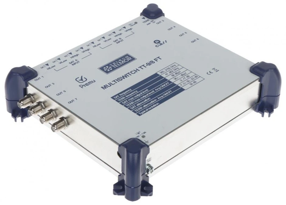 Multiswitch TT‑9/8‑FT‑PREMU 9 wejść / 8 wyjść PREMU TELMOR - obrazek 1