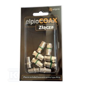 elpioCOAX Złącza – zestaw złączy koncentrycznych 6x F6-S1, 3x FF (ZZ03) 27487