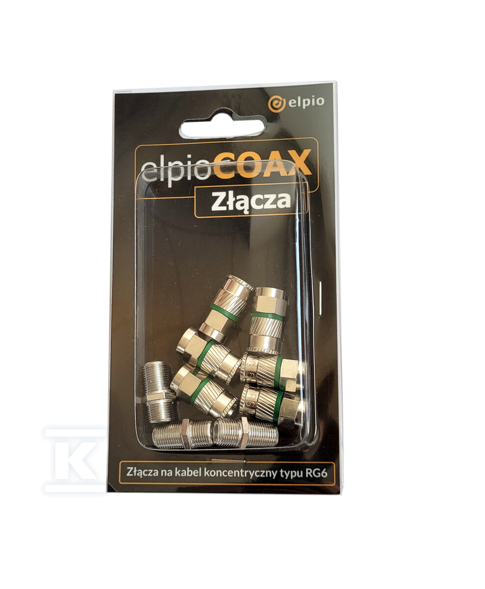 elpioCOAX Złącza - zestaw złączy koncentrycznych 6x F6-S1, 3x FF (ZZ03) 27487 - obrazek 1