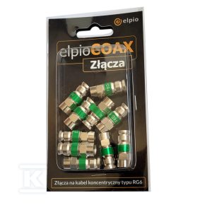 elpioCOAX Złącza – zestaw złączy koncentrycznych 10x F6D-113 (ZZ02) 27486