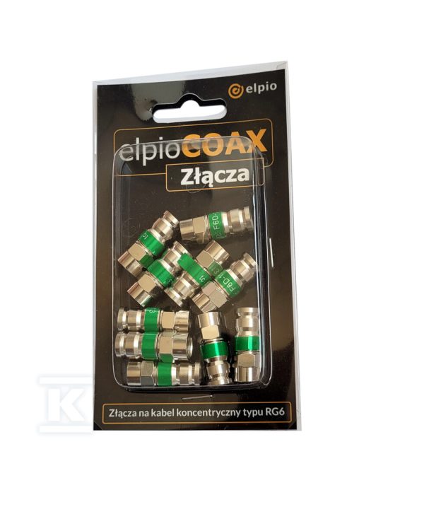 elpioCOAX Złącza – zestaw złączy koncentrycznych 10x F6D-113 (ZZ02) 27486