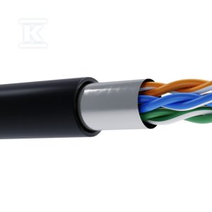 Kabel teleinformatyczny F/UTP kat.6 Cu/PE-FL (żelowany) zewnętrzny 27312 Kabel teleinformatyczny F/UTP kat.6 Cu/PE-FL (żelowany) zewnętrzny 27312