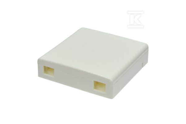 Gniazdo optyczne FTTH/DAC/DROP 2F BOX-1C/2C z tacką spawów (1 lub 2 x SC/APC) (3476A) 23469