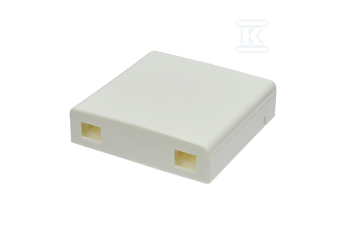 Gniazdo optyczne FTTH/DAC/DROP 2F BOX-1C/2C z tacką spawów (1 lub 2 x SC/APC) (3476A) 23469 - obrazek 1