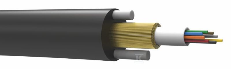 Kabel światłowodowy uniwersalny jednotubowy GYFX-12J SM 9/125, 6.5mm, G652D, LSZH 27319 - obrazek 1