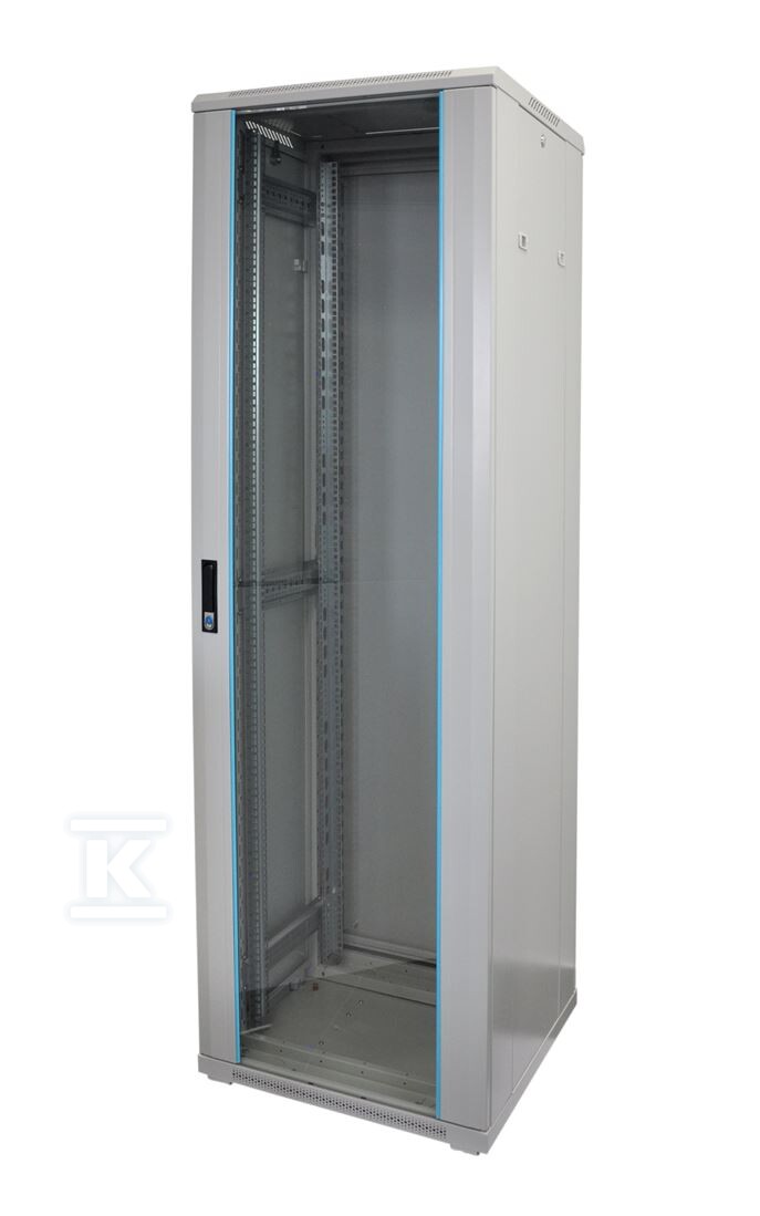 Szafa 18U - 600 / 440 / 902 do samodzielnego złożenia drzwi szklane 26627 - obrazek 1