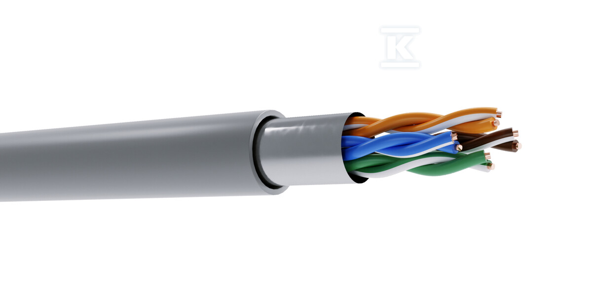 Kabel teleinformatyczny F/UTP kat.5e Cu ekranowany 27455 - obrazek 1