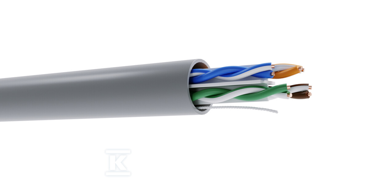 Kabel teleinformatyczny U/UTP kat.6 Cu 27237 - obrazek 1
