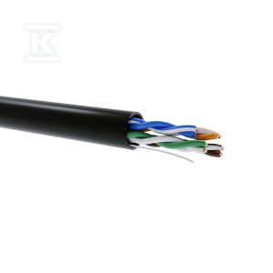 Kabel teleinformatyczny U/UTP kat.5E Cu/PE-FL (żelowany) zewnętrzny 27240 Kabel teleinformatyczny U/UTP kat.5E Cu/PE-FL (żelowany) zewnętrzny 27240