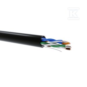 Kabel teleinformatyczny U/UTP kat.6 Cu/PE-FL (żelowany) zewnętrzny 27239 Kabel teleinformatyczny U/UTP kat.6 Cu/PE-FL (żelowany) zewnętrzny 27239