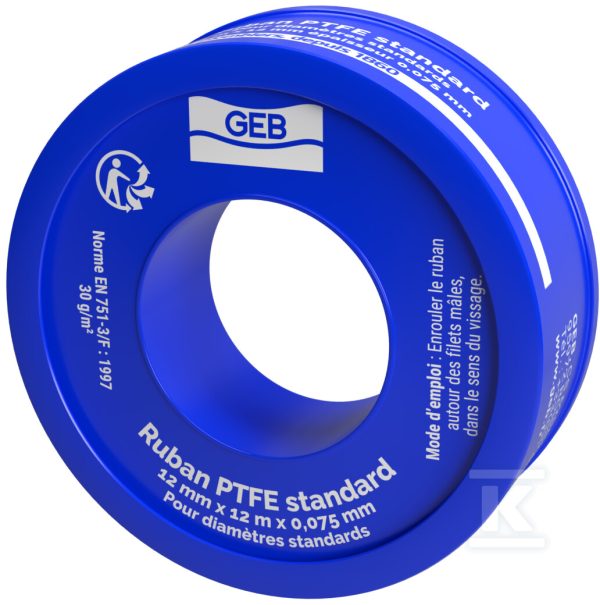 Taśma PTFE 0,075mm x 12mm x 12m 228000