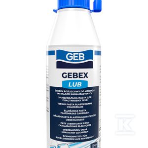 Środek poślizgowy do montażu instalacji kanalizacji GEBEX 500g 504607 Środek poślizgowy do montażu instalacji kanalizacji GEBEX 500g 504607