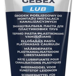 Środek poślizgowy do montażu instalacji kanalizacji GEBEX (Tuba), 200g 504625 Środek poślizgowy do montażu instalacji kanalizacji GEBEX (Tuba), 200g 504625